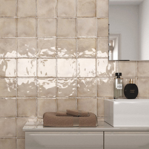 西班牙进口法式厨房墙砖奶油小砖