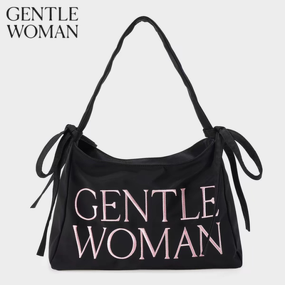 Gentlewoman品牌折扣店小众通勤刺绣饺子包蝴蝶结手提单肩腋下包