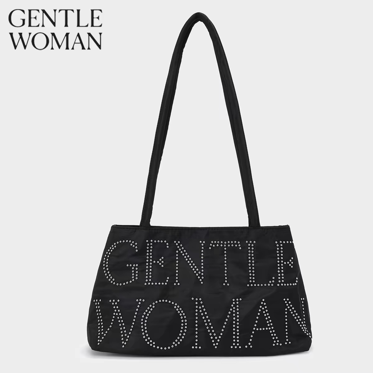Gentlewoman品牌折扣店抓钉泰国绸缎面手提女腋下托特包/单肩包女