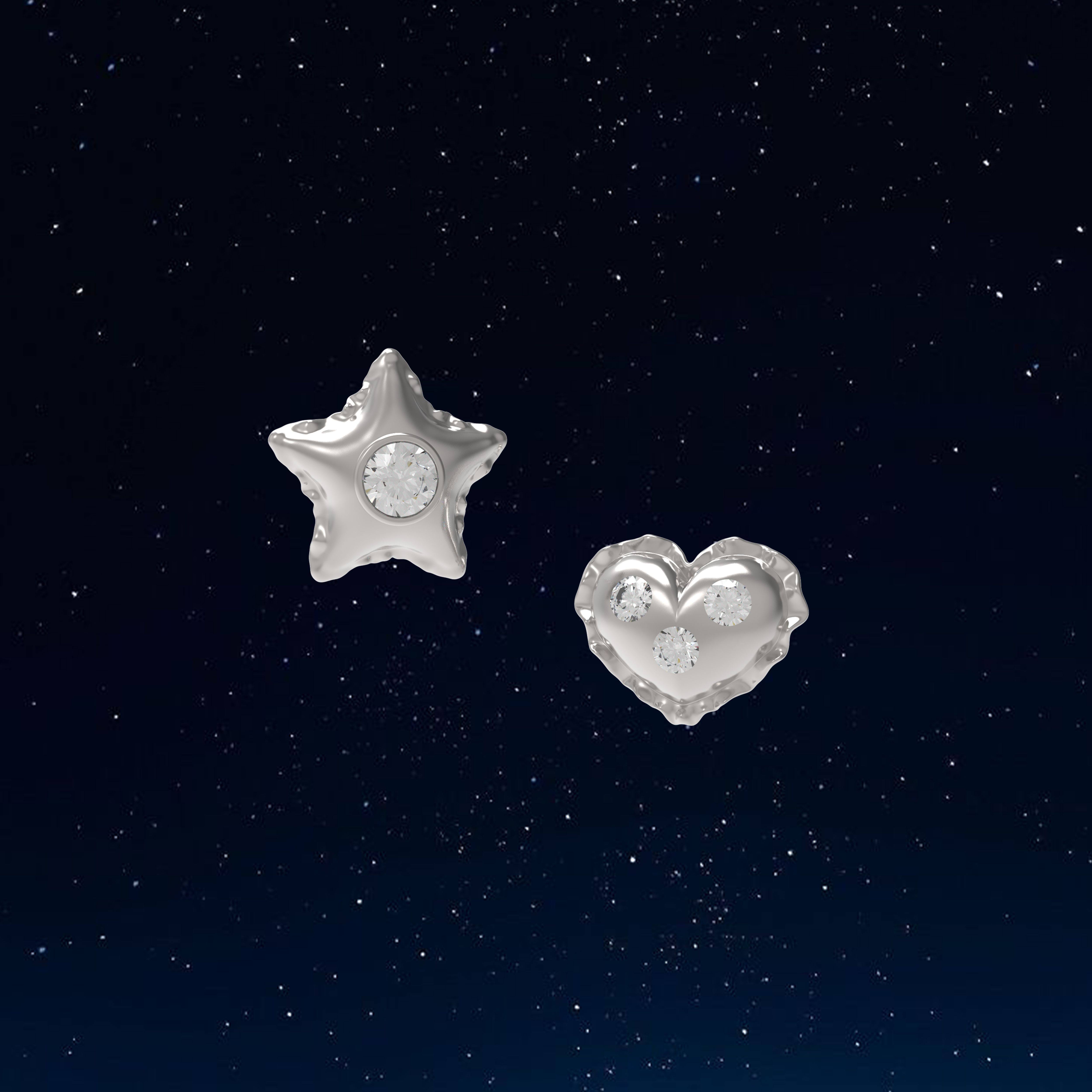 VSCH星星爱心气球耳钉