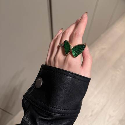 VSCH原创设计蝴蝶戒指潮流时尚个性百搭情侣戒指