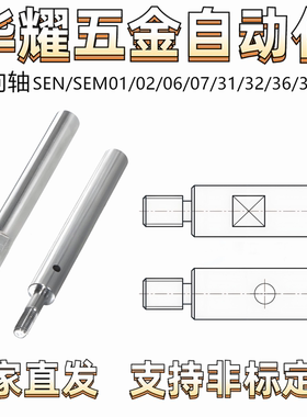 导向轴SEN/SEM01/02/06/07/31/32/36/37带退刀槽 扳手槽 带通孔型