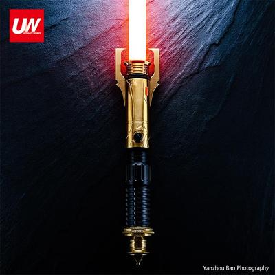 像素款光剑手柄黄铜HLSABER玩具