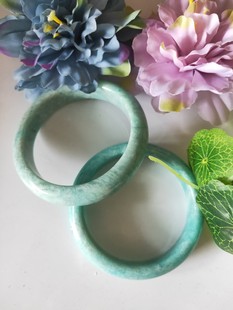 水晶手镯蓝色天河石手镯手串手链