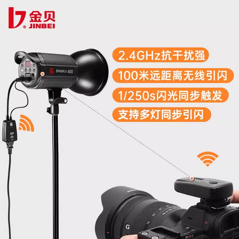 TR-V6Ⅱ/TR-Q7Ⅱ通用引闪器数码发射器闪光灯触发器摄影灯Q7II遥控器影室TTL高速同步接收器索尼专用通用热靴