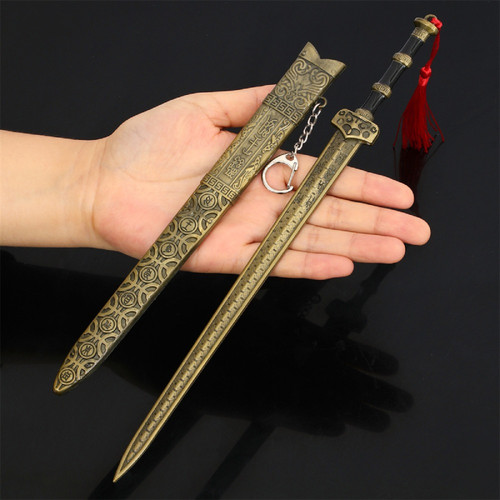 名剑越王勾践剑金属模型配送展架
