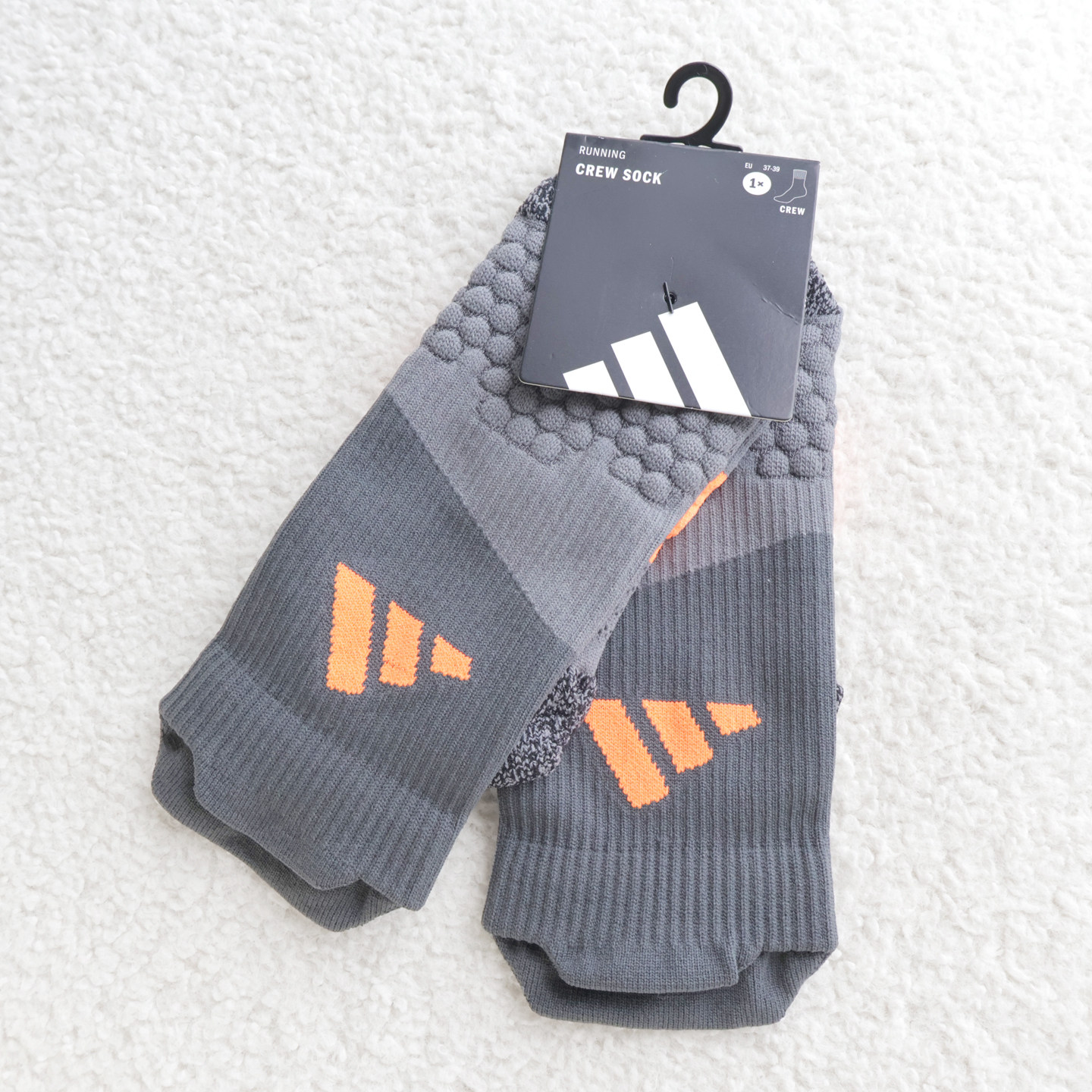 阿迪达斯Adidas新款男女同款运动健身跑步高帮袜子一双装KD6991