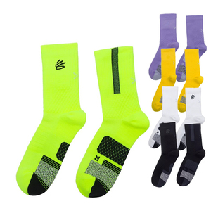 UA安德玛新款男袜女子运动透气休闲袜多色中高筒袜子1双装1376231