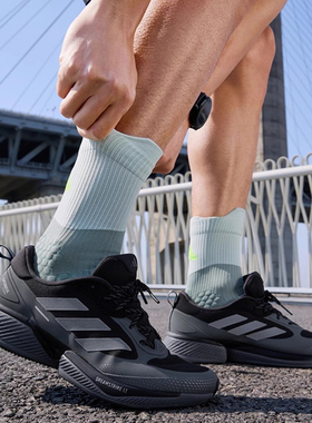 阿迪达斯Adidas男袜女子运动训练跑步健身休闲袜中高筒袜子JC6462