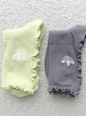 阿迪达斯adidas三叶草女袜木耳花边透气休闲袜中高筒袜子JD5624