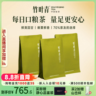 竹叶青茶叶2025新茶特级 品味 峨眉高山明前茶芽自饮袋装 100g
