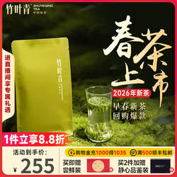 (2026新茶)竹叶青茶叶特级(品味)峨眉高山绿茶100g茶包茶叶自己喝