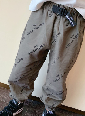 断码100码 春秋TB休闲宽松男女儿童中小童运动长裤毛圈裤子幼儿园