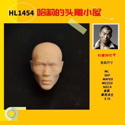 HL1454热血高校牧濑隆史6寸1/12头雕白模SHF MAFEX麦克法兰NECA