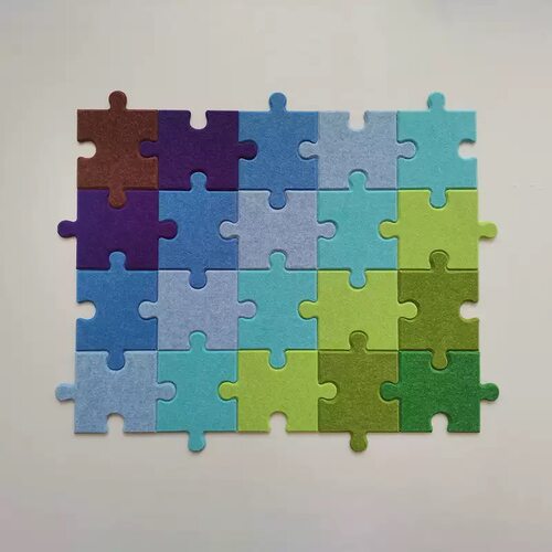 毛毡拼接墙贴照片墙立体拼图毛毡板自粘背景墙幼儿园卧室墙面装饰