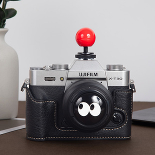 适用于富士xt30保护套xt20相机包xt10二代皮套xt30ii底座热靴配件