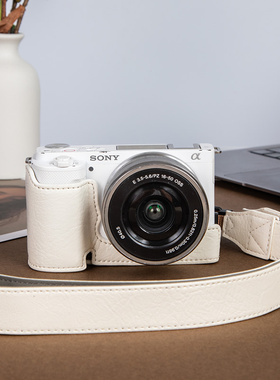 适用于索尼a6400保护套a7c2二代相机包6300底座皮套a6700zve10