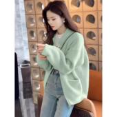 针织毛衣开 宽松慵懒风外穿毛衫 衫 2025新款 上 外套女春秋装 早秋季