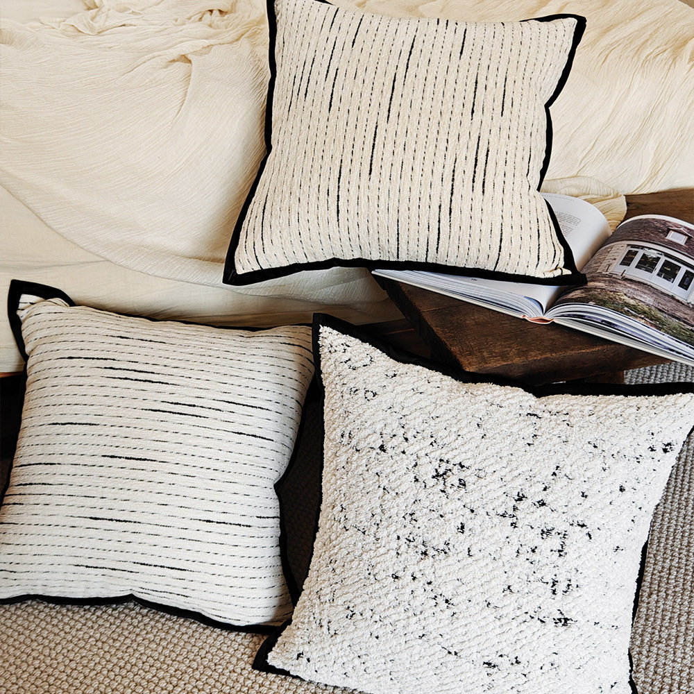 法式奶油风星漫抱枕套轻奢高级感床头软包靠枕靠背套客厅沙发抱枕