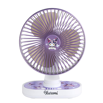 Clue Box x Sanrio 6-Inch USB Fan 90° Pivot Head - Kuromi