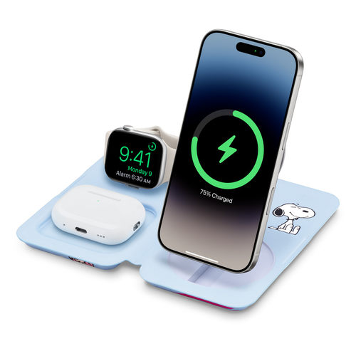 Nimble Fold 3-in-1 Wireless Charger - Snoopy Cherry Blossom