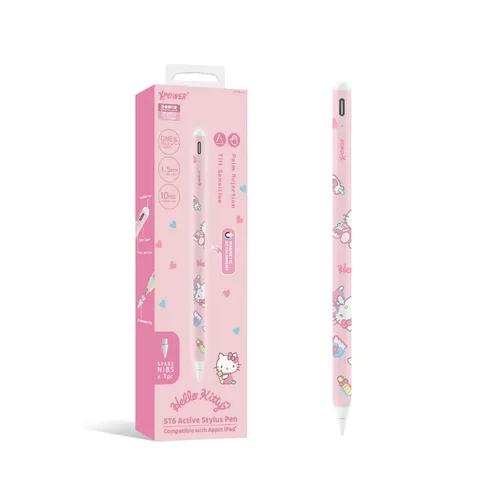 XPower x Sanrio Hello Kitty ST6磁吸主动式触控笔AppleiPad专用