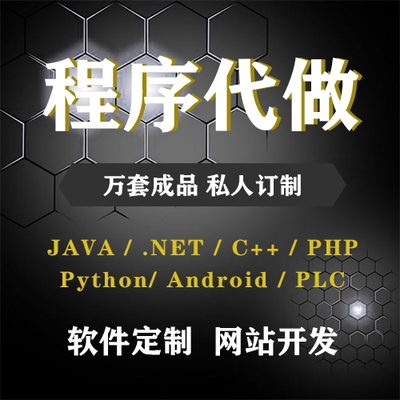 计算机程序设计java微信小程序php代码软件python安卓NET代做程序