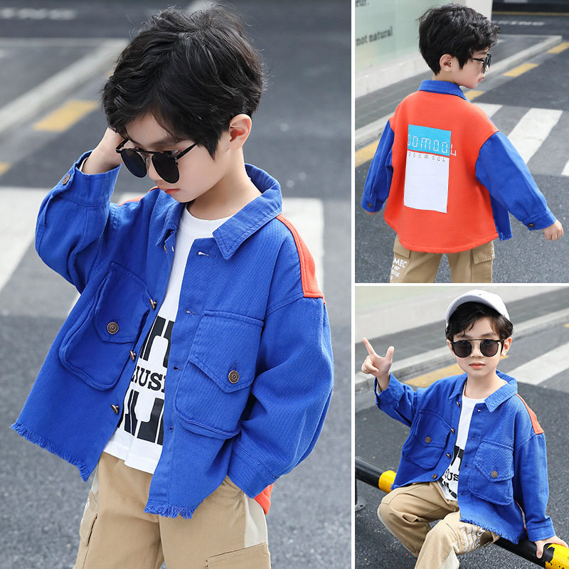 H＆M童装男童春秋款外套2020秋季新款儿童洋气衬衫韩版拼色上衣潮|ruв категории Женская одежда, рубашка - от Buy2taobao.com для оказания профессиональной услуги покупки агента Taobao
