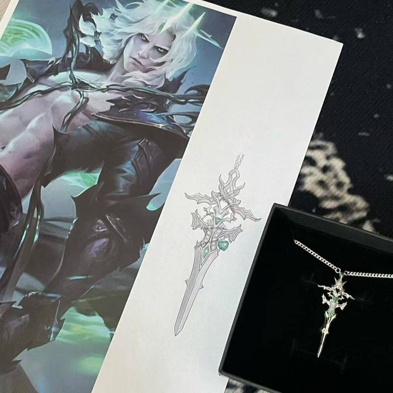 英雄联盟lol破败之王佛耶戈男生款衍生周边吊坠项链小众项链同人