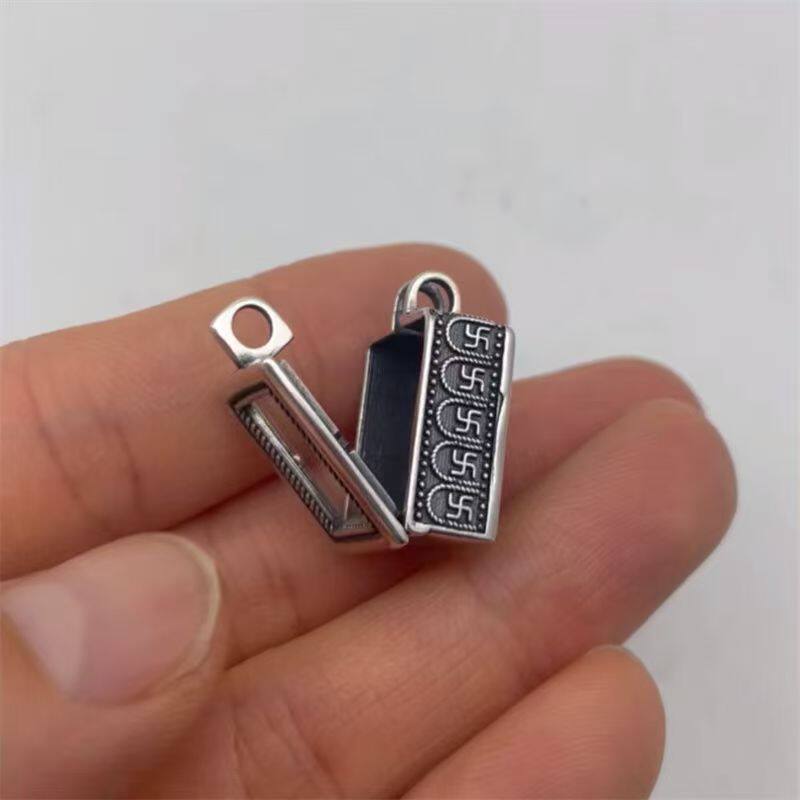 嘎乌盒吊坠唐卡盒子吊坠项链复古时尚百搭气质个性高级感小众吊坠