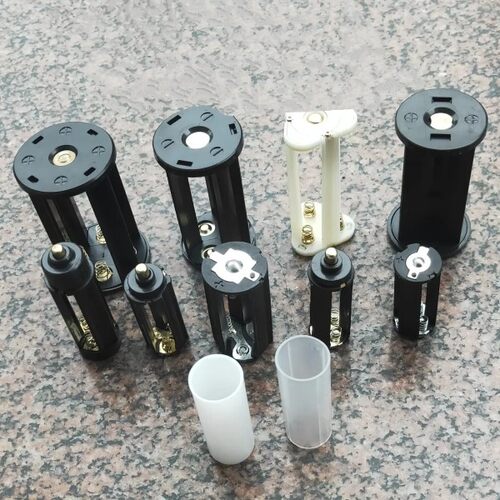 3节7号电池架三节AAA串联电池仓盒18650并联2-3-4节电池架套管筒