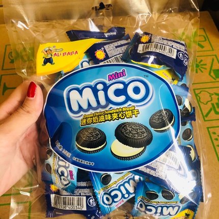 正品mico迷你奥mini饼干独立包装巧克力夹心饼干马卡龙蛋糕装饰