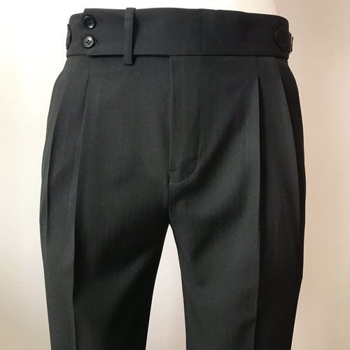 原创修身秋冬长裤那不勒斯