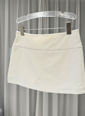 0MB.欧洲站新品南油高端腰显瘦防走光百搭A字裙侧开叉百搭半身裙