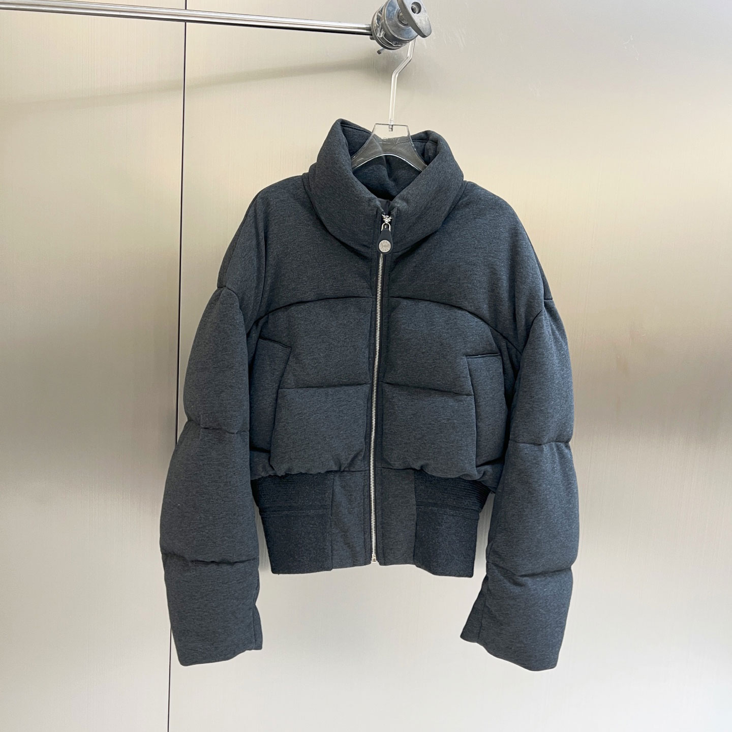 0MB.欧洲站新品FANLEONA南油高端90白鸭绒外套立领拉链卫衣羽绒服