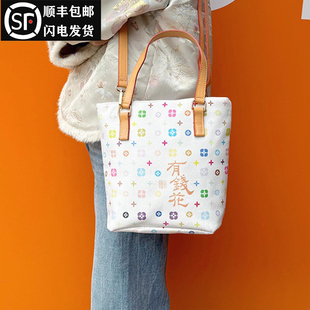 杭州灵隐钱袋子白三彩有钱花包包景区手提斜挎单肩包女款文创礼物