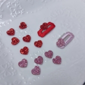 爱买就淘可爱布灵布灵迷你爱心宠物发夹狗狗发饰diy材料配件