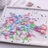 爱买就淘1.0cm大小仿真丝制超迷你蝴蝶结bjd娃衣辅料宠物发夹diy