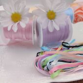 爱买就淘4mm仿真丝质感薄款 丝带绣娃衣辅料宠物发夹儿童发夹