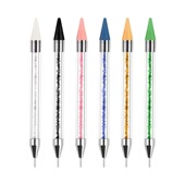 宠物发夹材料点钻蜡笔小钻饰品粘笔有粘性吸钻笔点钻工具