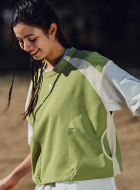 Halcyon 山系户外运动坎肩背心男撞色套头圆领无袖百搭上衣夏季