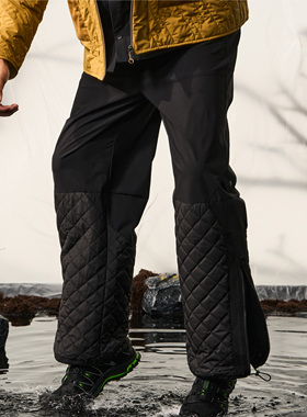 Halcyon  户外防风防水单板滑雪裤男绗缝拼接加厚保暖防寒休闲裤