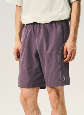 Halcyon 户外轻量化防泼水运动短裤男反光条设计徒步梭织五分裤夏