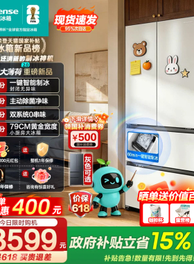 [大薄荷2.0]海信冰箱509法式自动制冰超薄零嵌入家用以旧换新容声