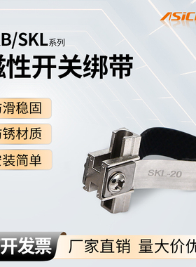 磁性开关感应器绑带支架SKB SKL MG01 MH07 CJ2 CM2圆形迷你气缸