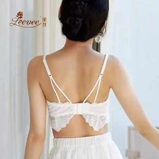 LeeVee 美背文胸 丽维轻奢25016性感蕾丝后开扣式 内衣女聚拢薄款