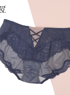 奥维丝丽2371K女士中腰蕾丝边三角内裤短裤配2371 2372 2374 2376