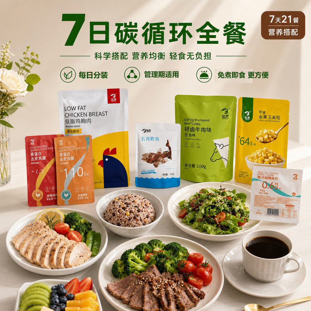 7日碳循环轻断食套餐每日分装