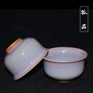 禹州神垕钧瓷功夫小茶杯主人杯品茗单杯手拉坯柴烧复古国风瓷器22