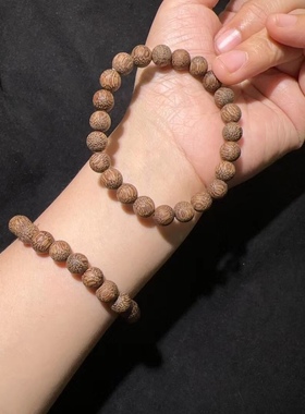 8MM印尼沉香木素圈福利手链手串